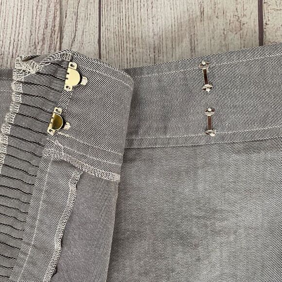 Express stretch women 7/8 wrap mini skirt grey - Picture 4 of 7